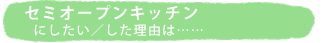 �Z�~�I�[�v���L�b�`���ɂ������^�������R�́c�c