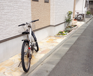 外構「玄関アプローチと自転車置き場」【家づくり日々勉強 45】
