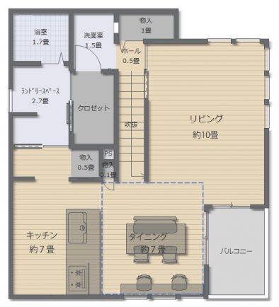 ７）ダイニング　間取り編　【徹底シミュレーション！　PR記事】