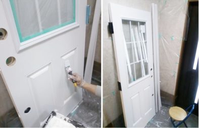 第27回　輸入ドアのペンキ塗りと取り付け工事