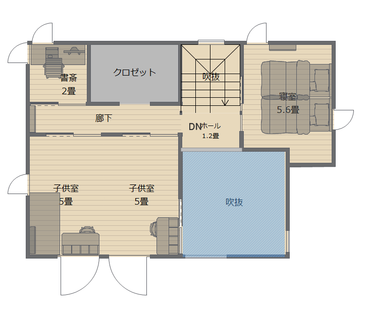 ２階の間取り