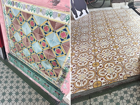 写真④：美しいプラナカン・タイル