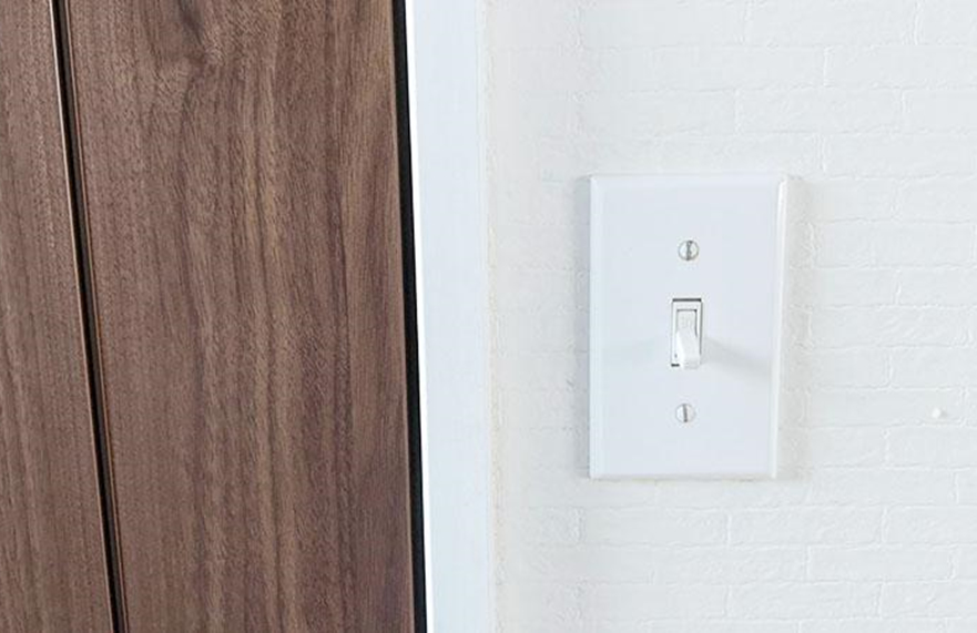 海外住宅の雰囲気が出せるアメリカンスイッチ。手軽に家への愛着を深めてくれるアイテムです。