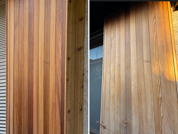 庇のお陰で、１年半で激しく色が落ちることはありませんでした。