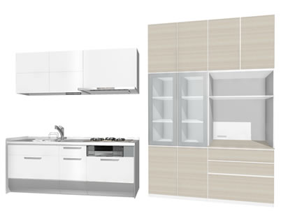 システムキッチンの収納スペースと収納ボードでは足りない？